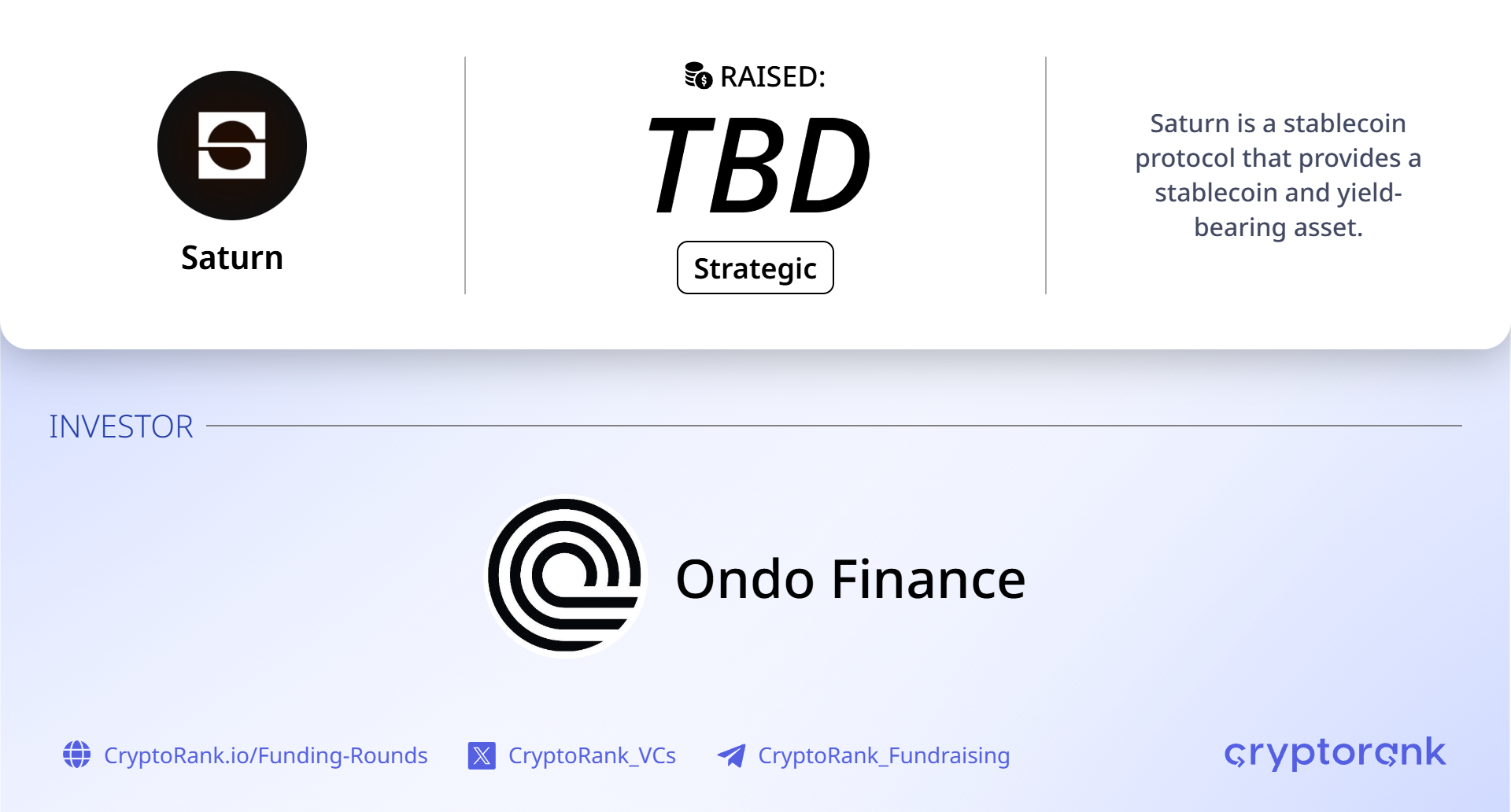 Ondo makes strategic investment in Saturn as firms partner on tokenized credit products