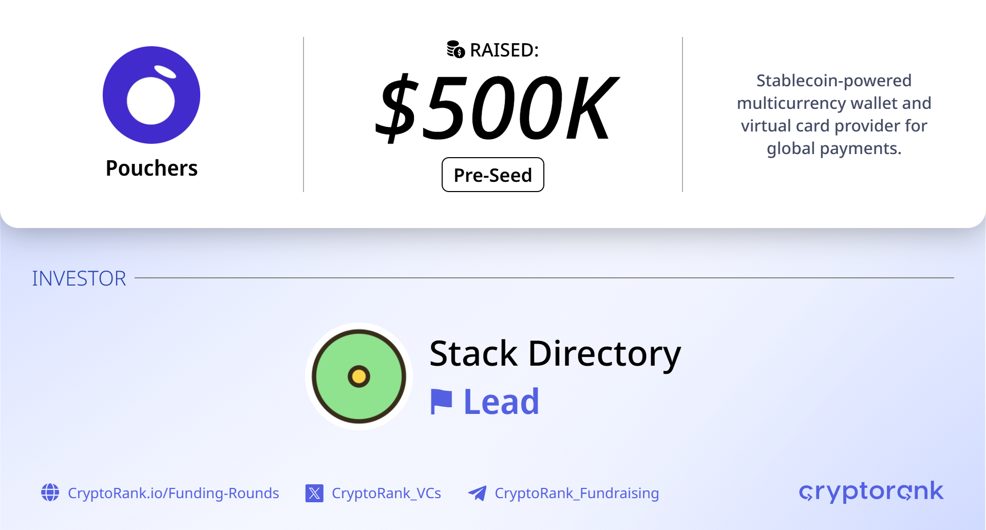 Stablecoin payments startup Pouchers raises $500K pre-seed, exits beta