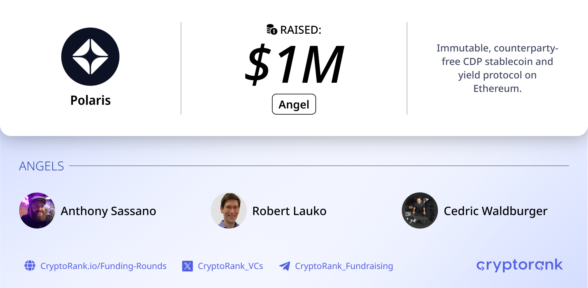 Polaris closes angel round to build native on-chain yield and new ETH yield primitive
