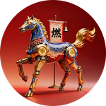 五花马 (5-flowered horse)