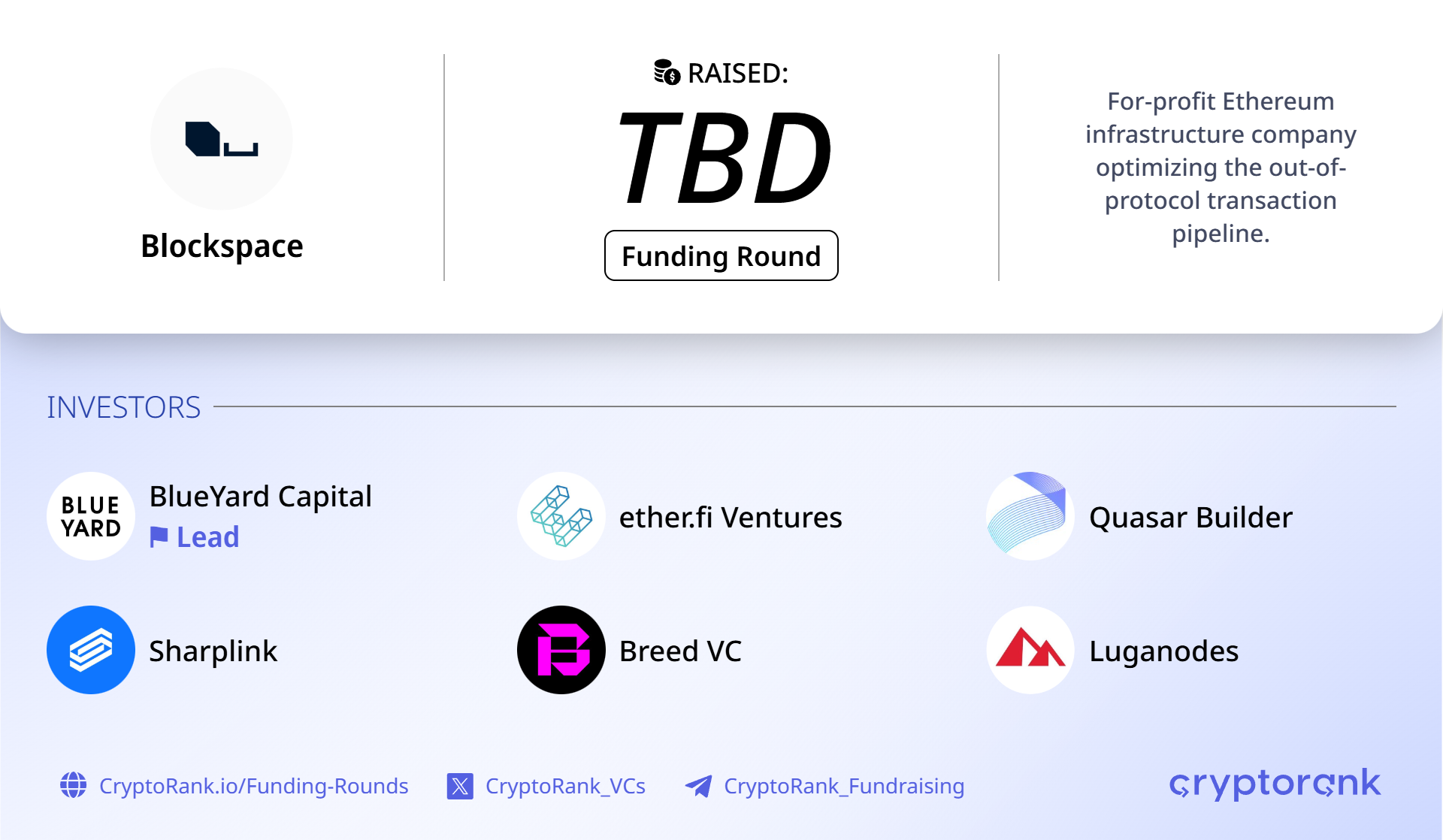 Ethereum infra company Blockspace launches with ETH-native business model and capped staking footprint